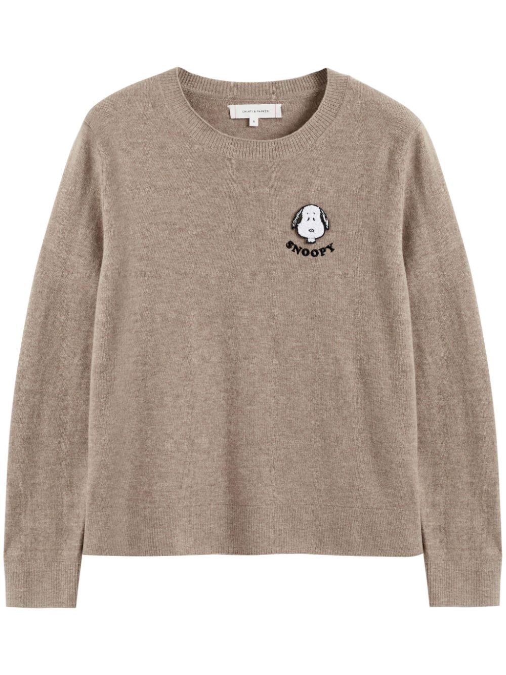 CHINTI & PARKER SNOOPY BADGE SWEATER 