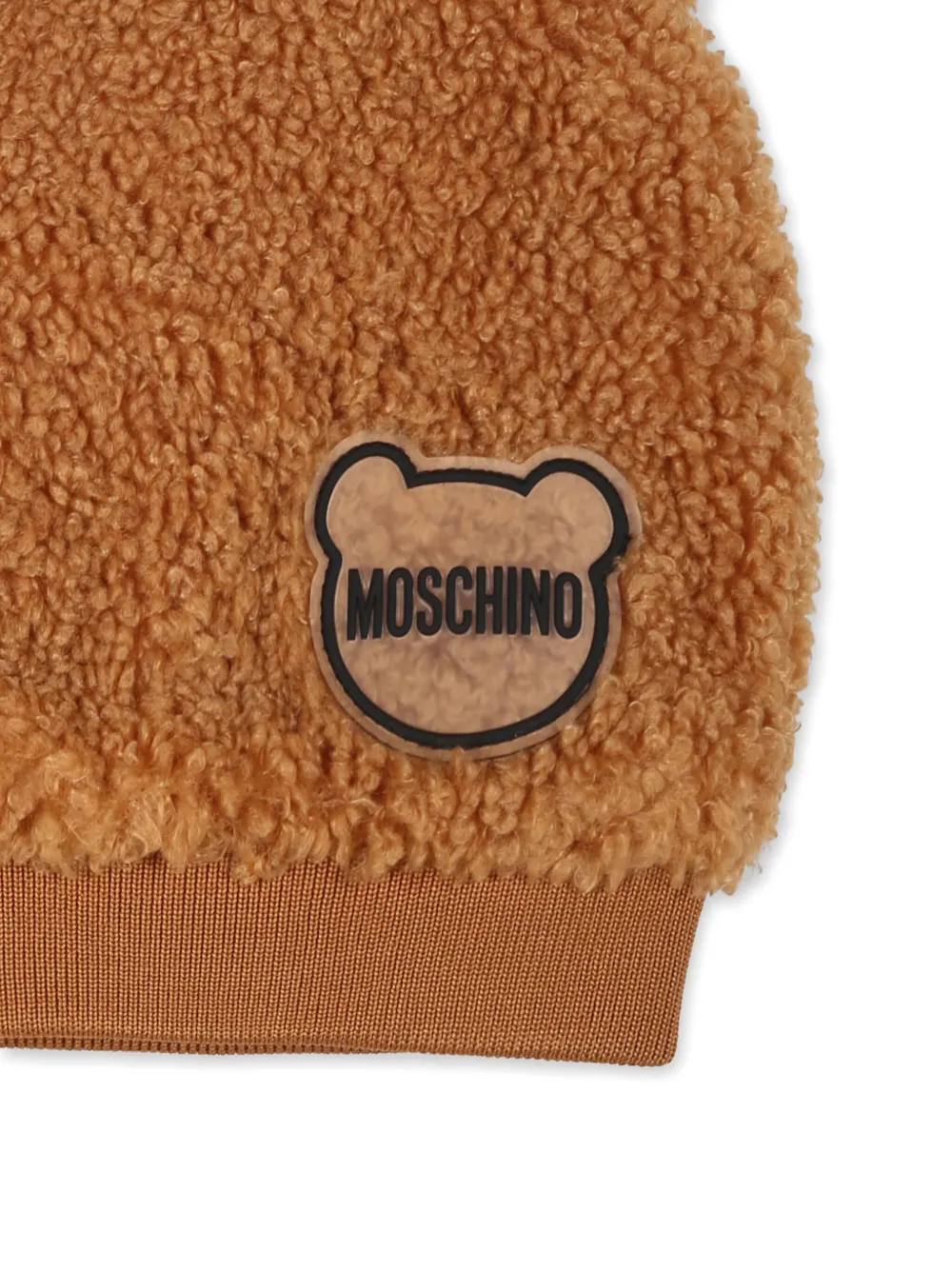 Moschino Kids Muts met logopatch Bruin