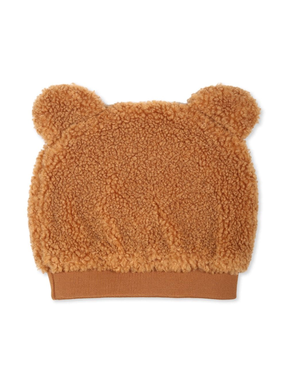 Moschino Kids logo-patch hat - Bruin