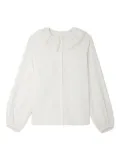 Bonpoint ruffled-collar blouse - White