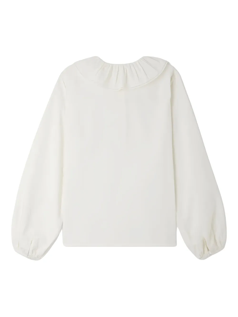 Bonpoint ruffled-collar blouse - Wit