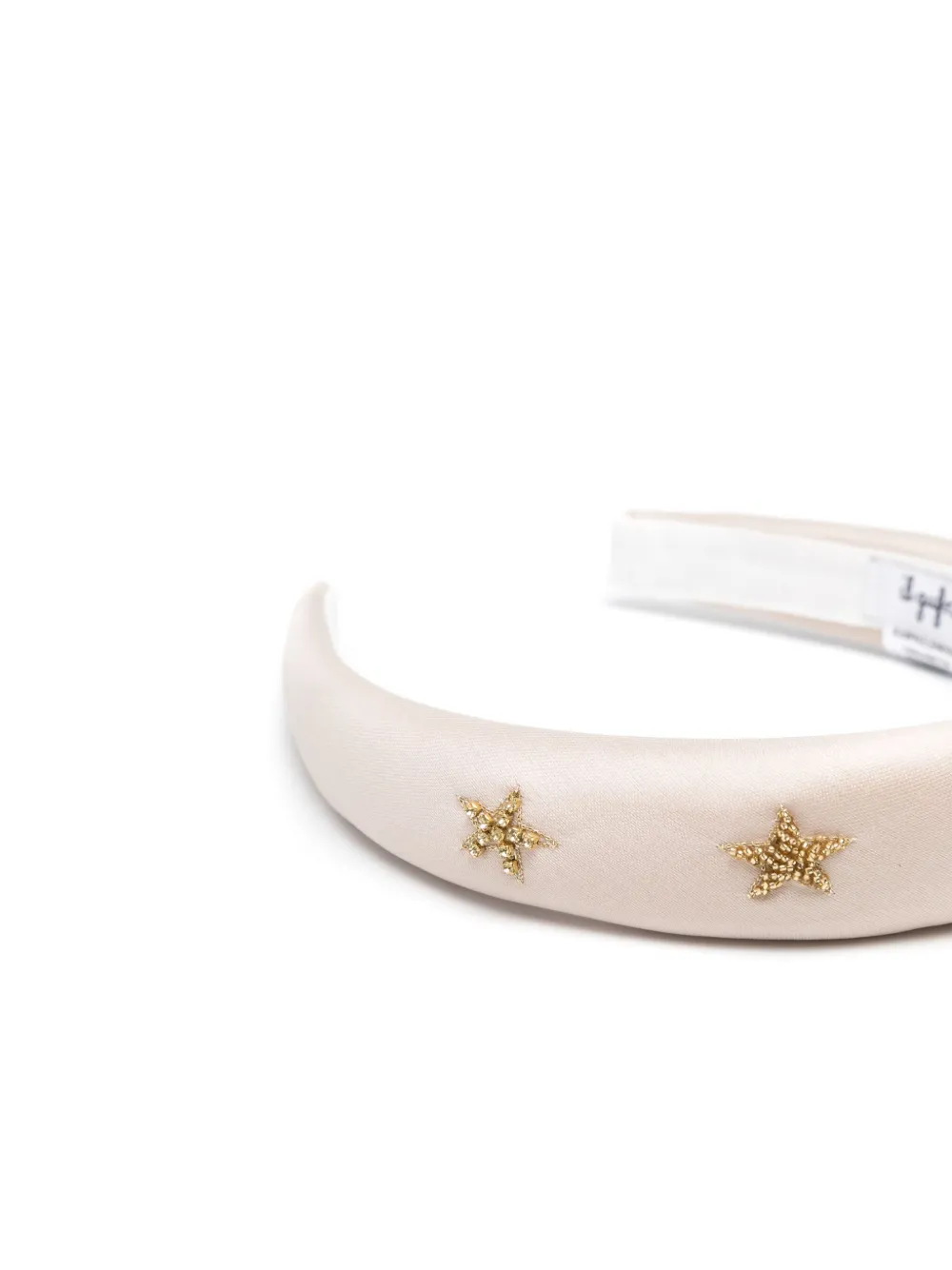 Il Gufo crystal-embellished headband - Beige