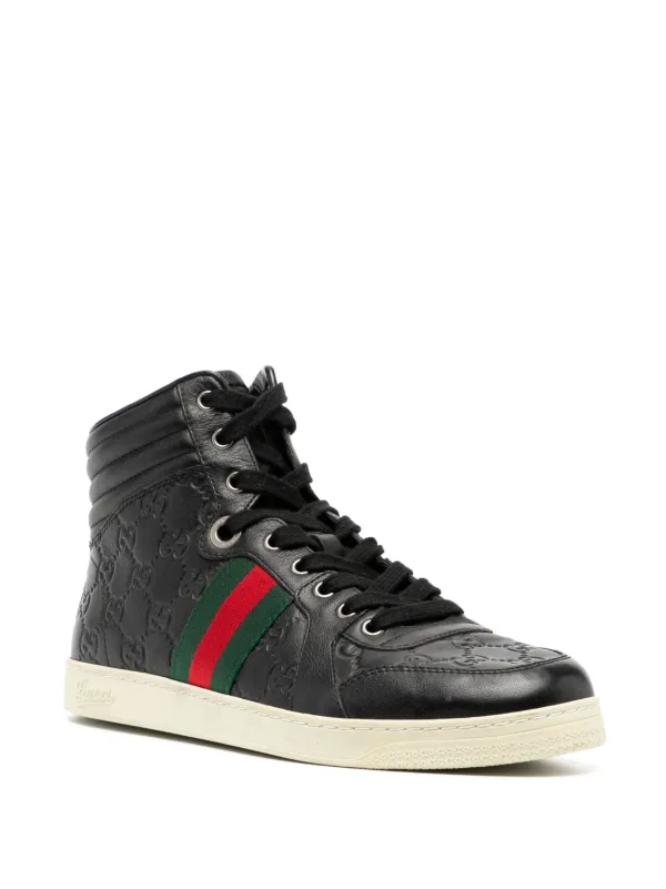 gucci high top black sneakers
