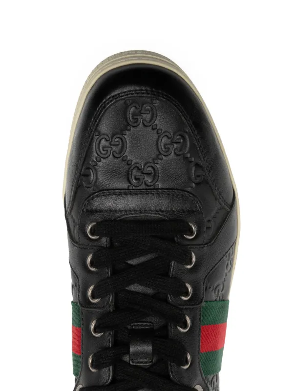 Gucci Hi-top Sneakers | Black | FARFETCH PL
