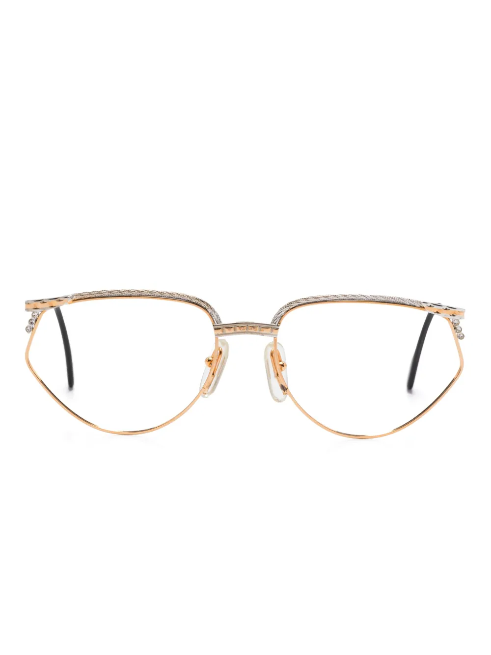 Tiffany & Co. Pre-Owned lunettes de vue à monture ovale | or | Image 1