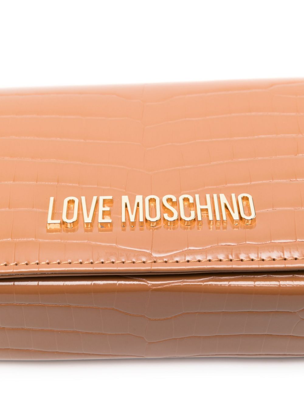 Love Moschino croc-embossed shoulder bag Women