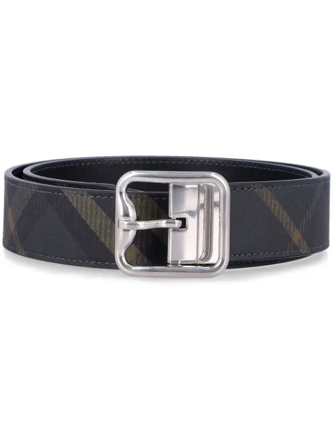 Burberry check-pattern reversible buckle belt Men