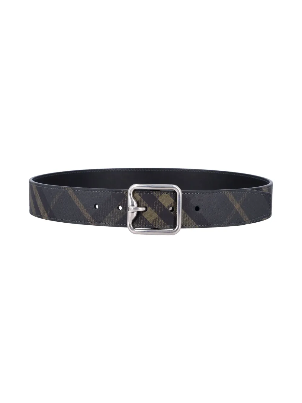 Affordable Burberry check-pattern reversible buckle belt Men