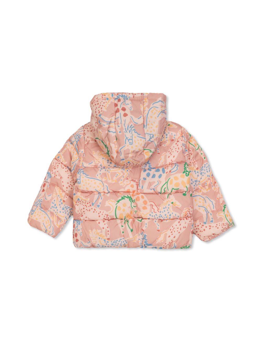 Stella McCartney Kids graphic-print padded jacket - Roze