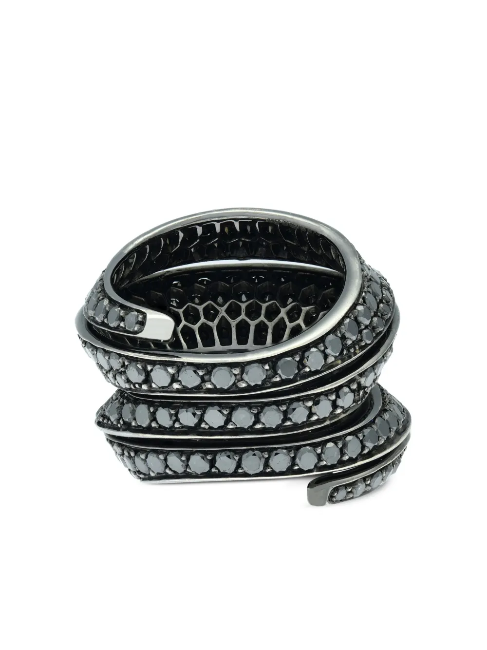 LILY GABRIELLA 18kt black gold Double Spira diamond ring | Image 2