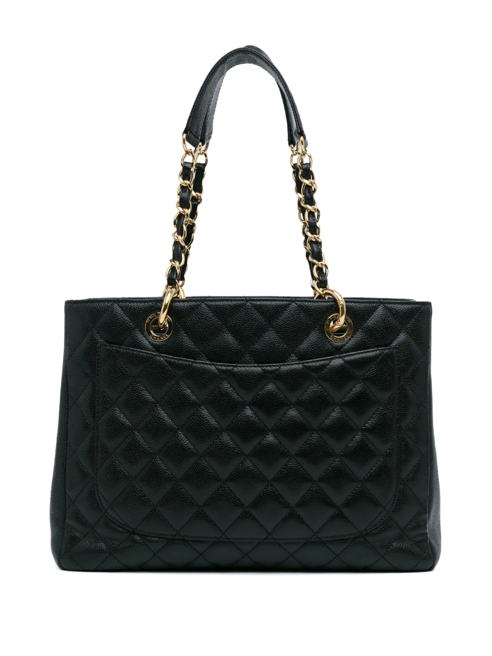 CHANEL Pre-Owned 2014 Caviar Grand Shopping tote bag - Zwart