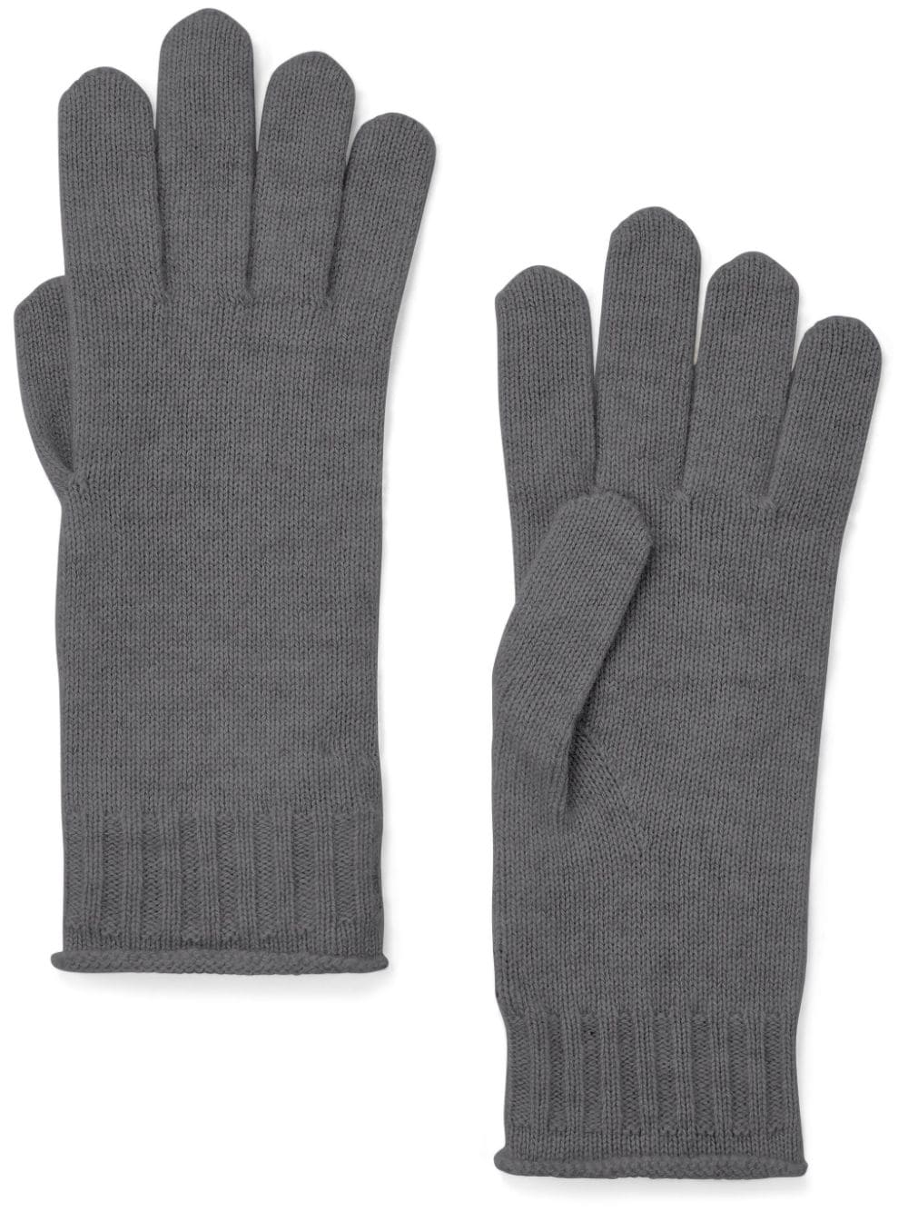 Shop Chinti & Parker Knitted Gloves In 灰色