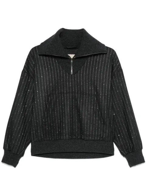Herno rhinestone-embellished sweatshirt 