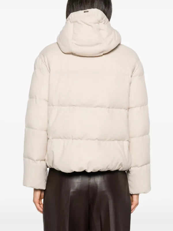HERNO ファネルネックパデッドジャケット 【関税込】 Herno ファンネルネック パデッドジャケット | ゴールドトーン