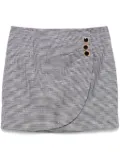 Alessandra Rich houndstooth mini skirt - Black