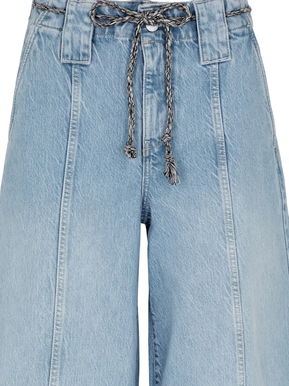  Free People Vaqueros Anchos Sheer Luck - Azul 