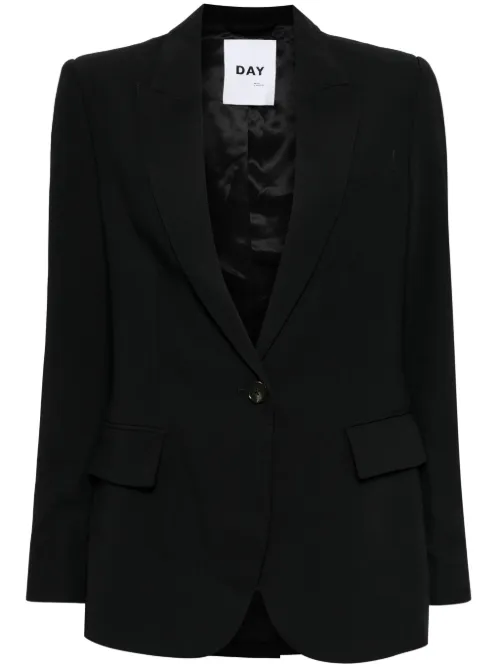 Blazer en gabardine à simple boutonnage - Day Birger Et Mikkelsen - Modalova