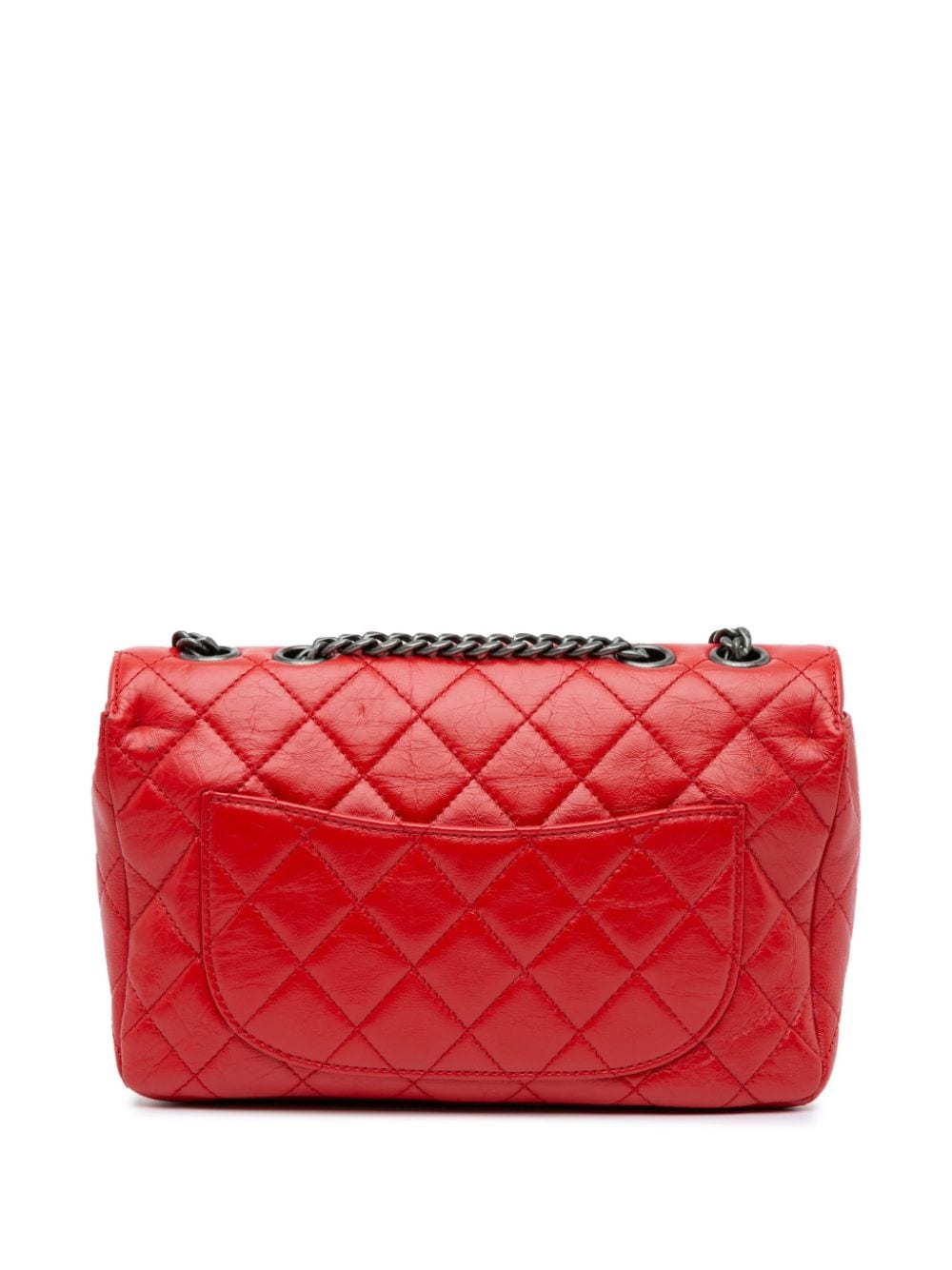 CHANEL Pre-Owned 2015-2016 CC Crinkled Calfskin Chain Flap crossbody bag - Rood