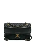 CHANEL Pre-Owned 2015-2016 CC Quilted Lambskin Tassel and Border Embellished Flap shoulder bag - Black