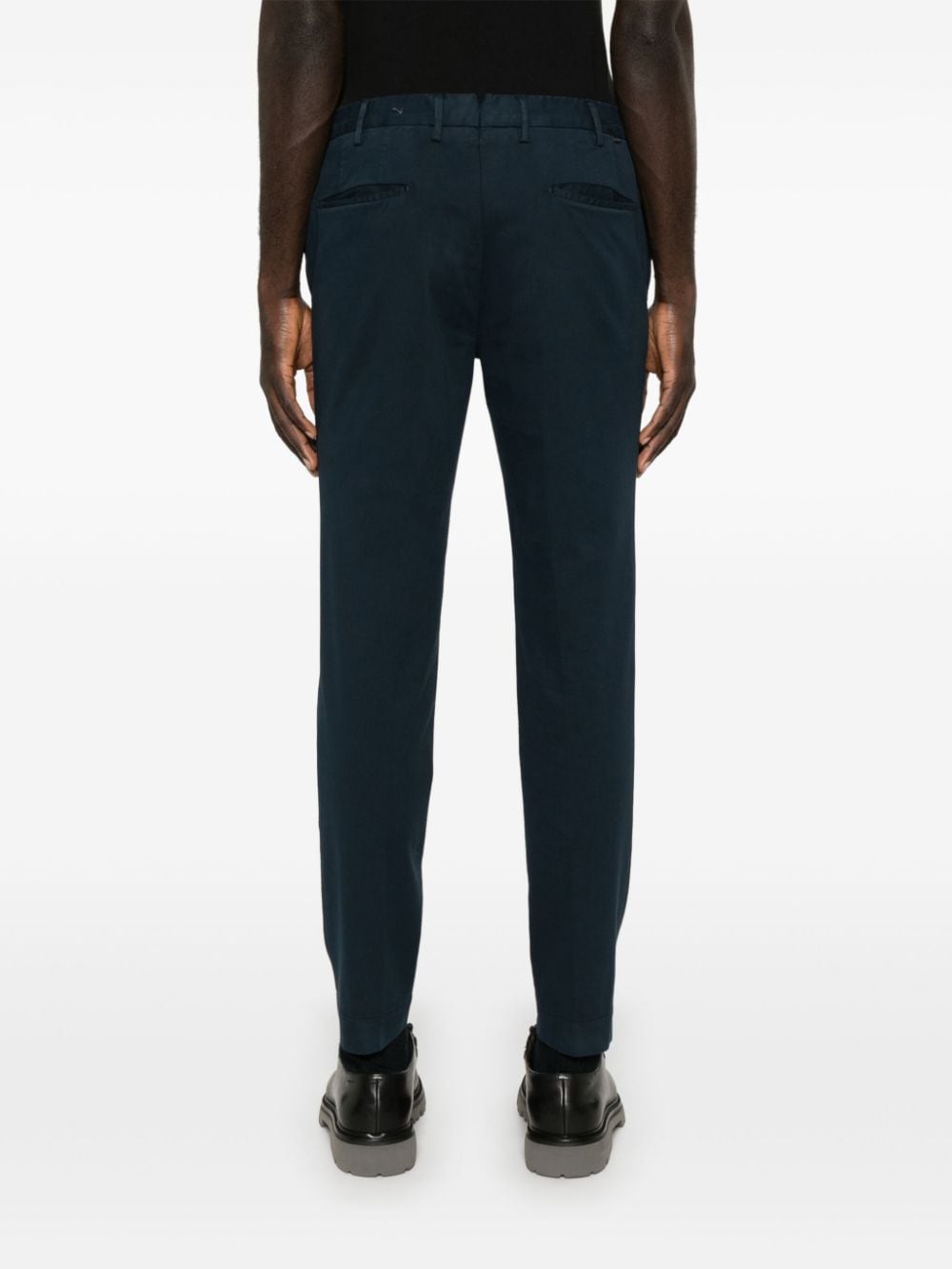 Shop Incotex Tapered Trousers In Blue