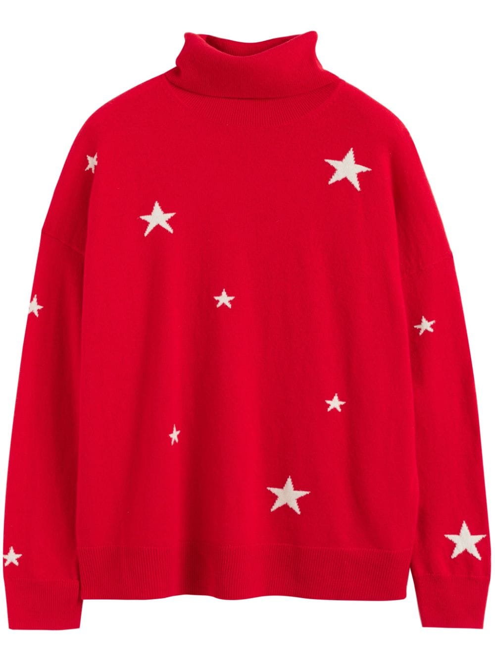 Shop Chinti & Parker Star Jumper In Red