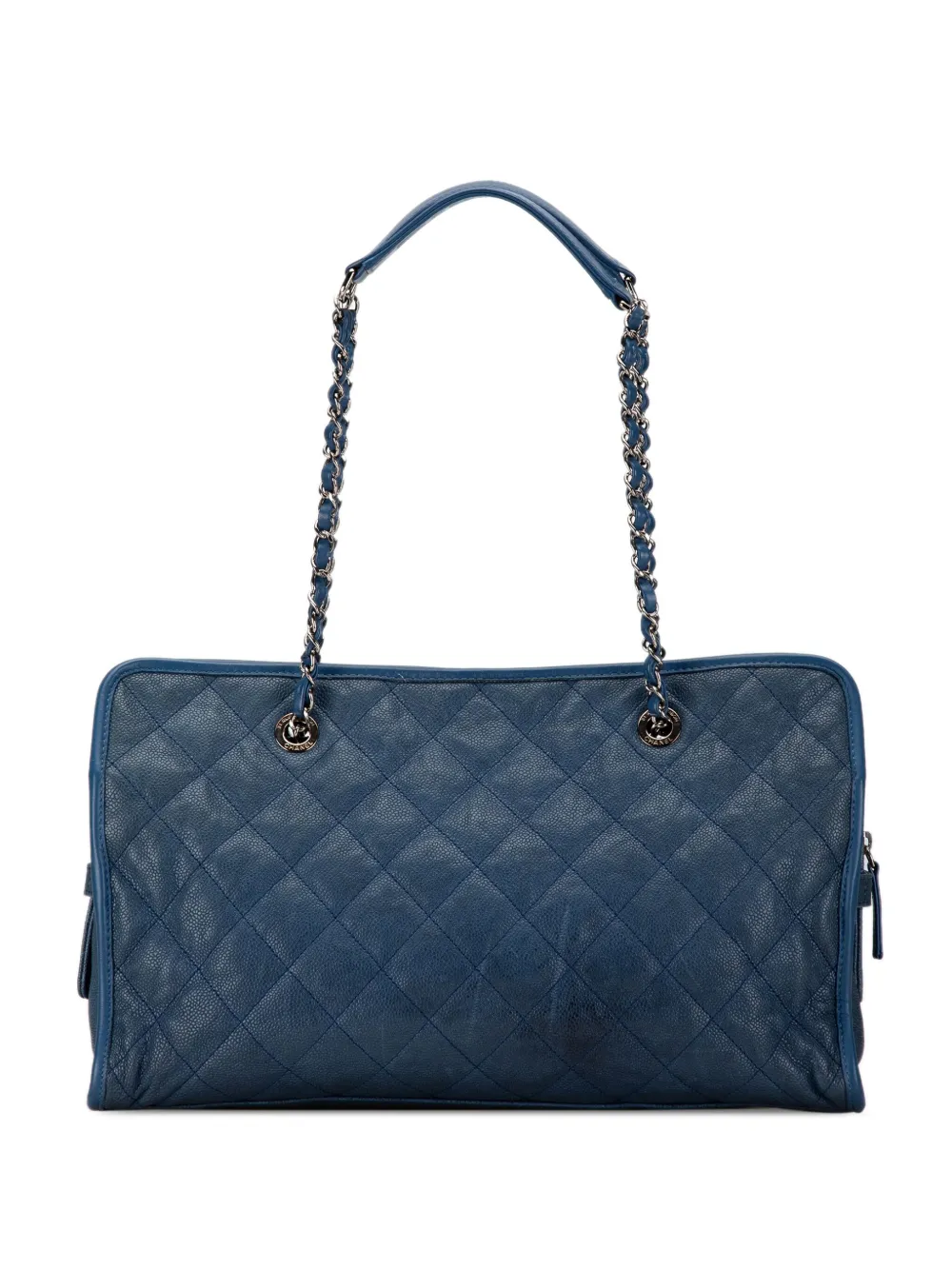 CHANEL Pre-Owned 2011 Caviar French Riviera tote bag - BLUE