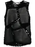 Comme Des Garçons patchwork top - Black