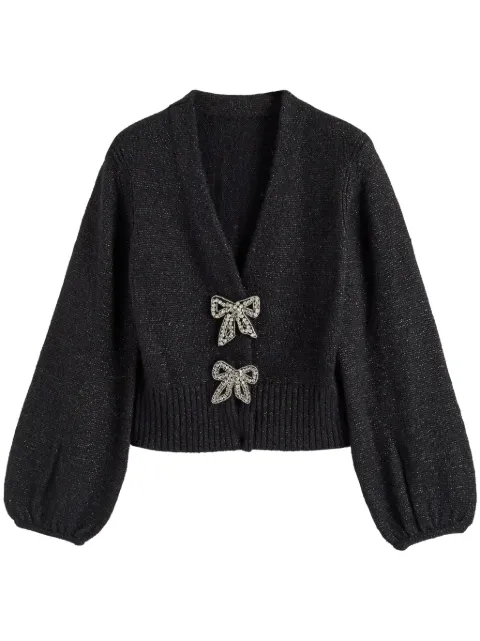 Chinti & Parker Bow-brooch cardigan 