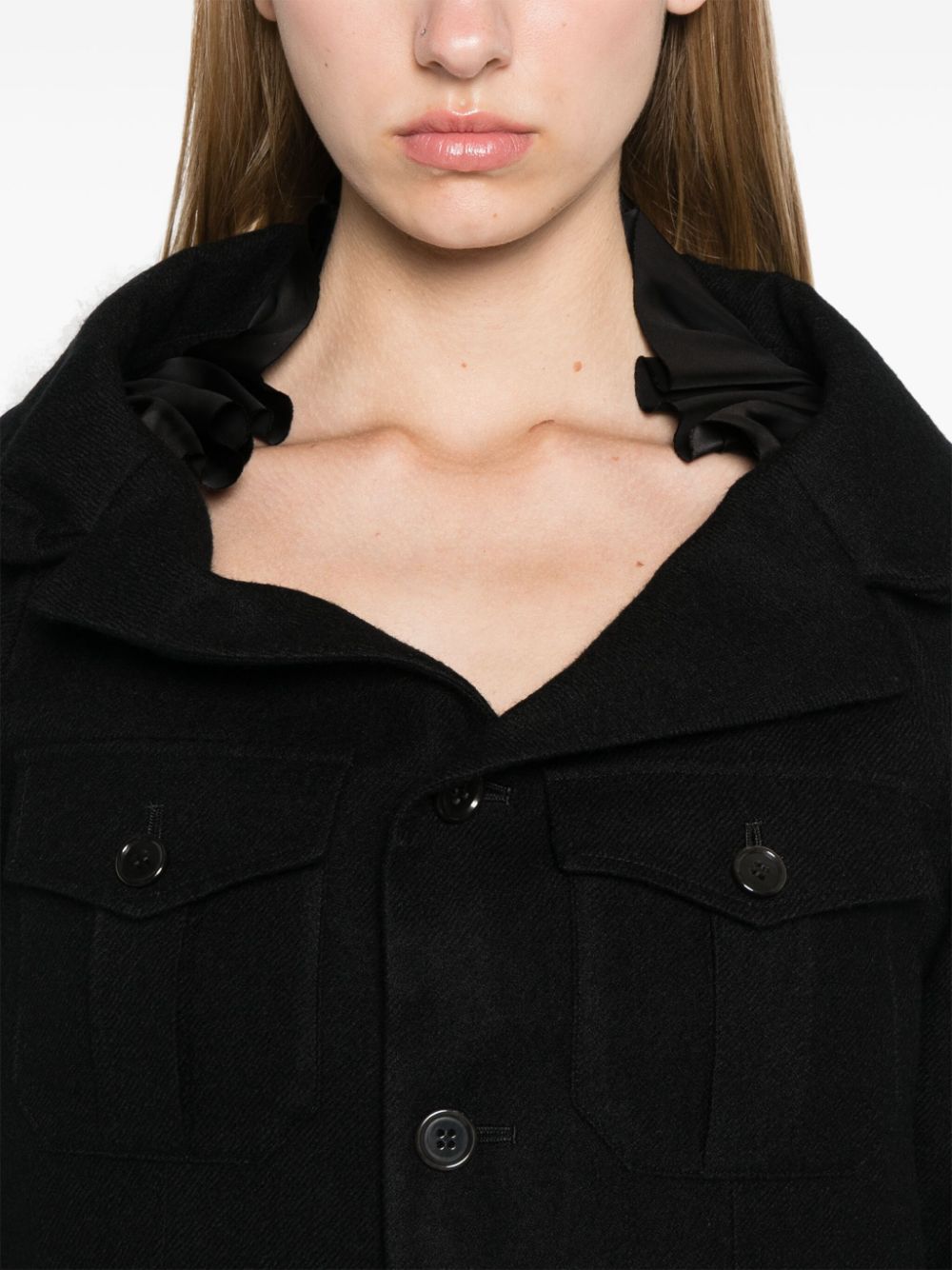 Shop Noir Kei Ninomiya Wool Jacket In Black