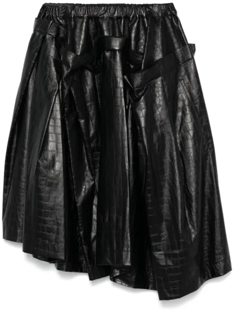 Comme Des Garcons crocodile-embossed midi skirt Women