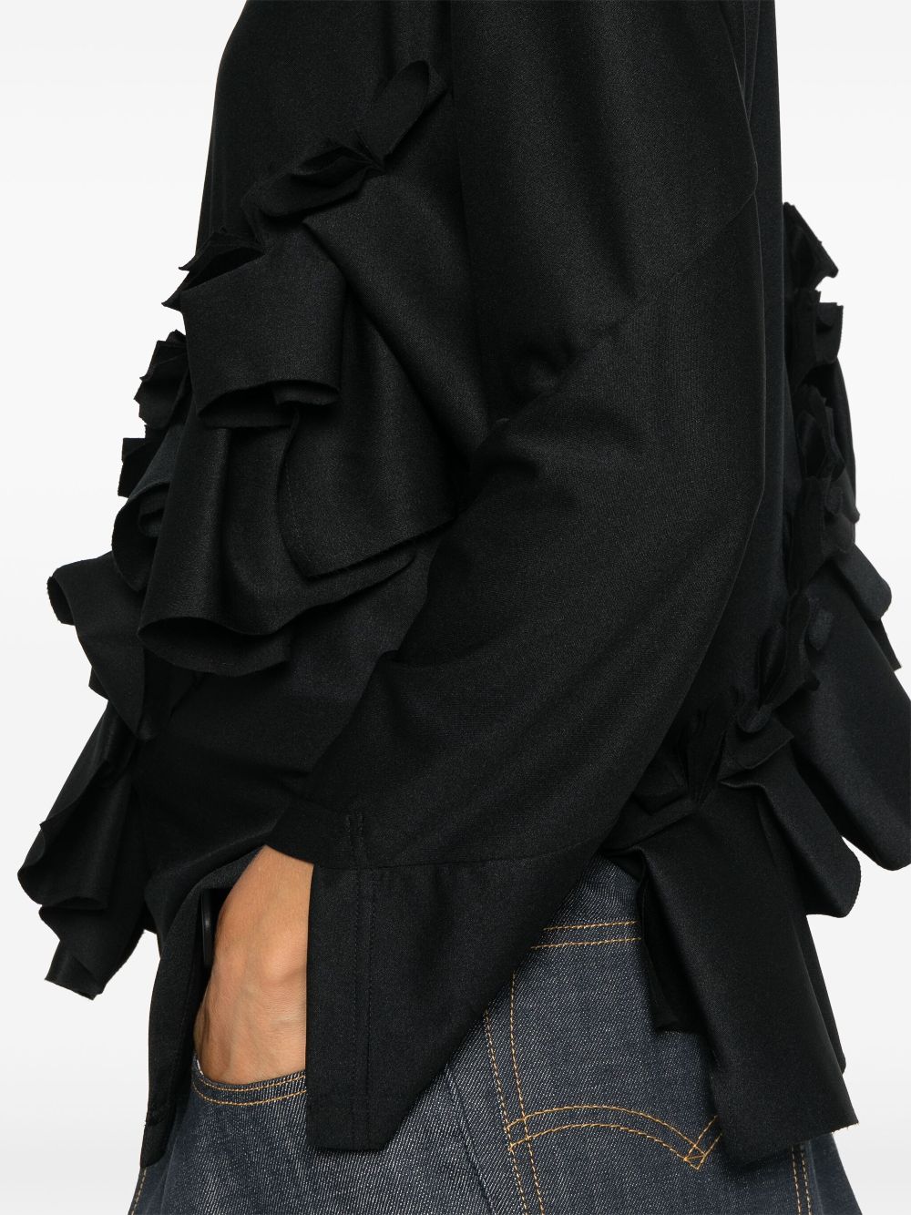 Comme Des Garcons ruffled top Women