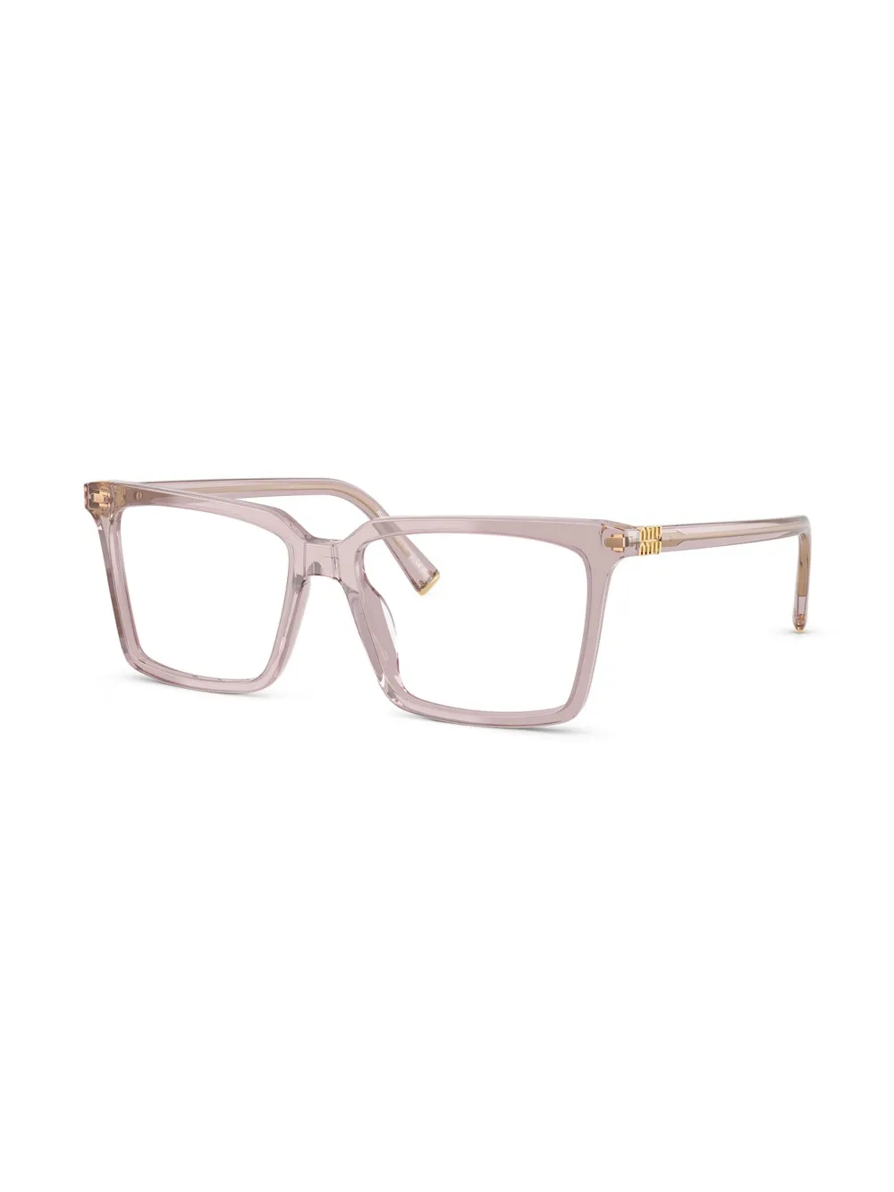 Miu Miu Eyewear Bril met rechthoekig montuur - Paars