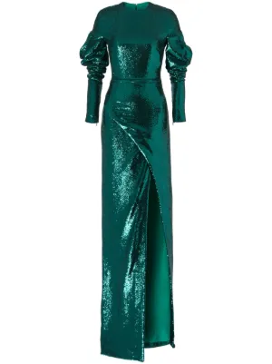 Dolce & Gabbana Sequinned Mermaid Gown | Gold | FARFETCH