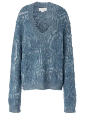 Feng Chen Wang グラデーション カーディガン | ブルー | FARFETCH JP