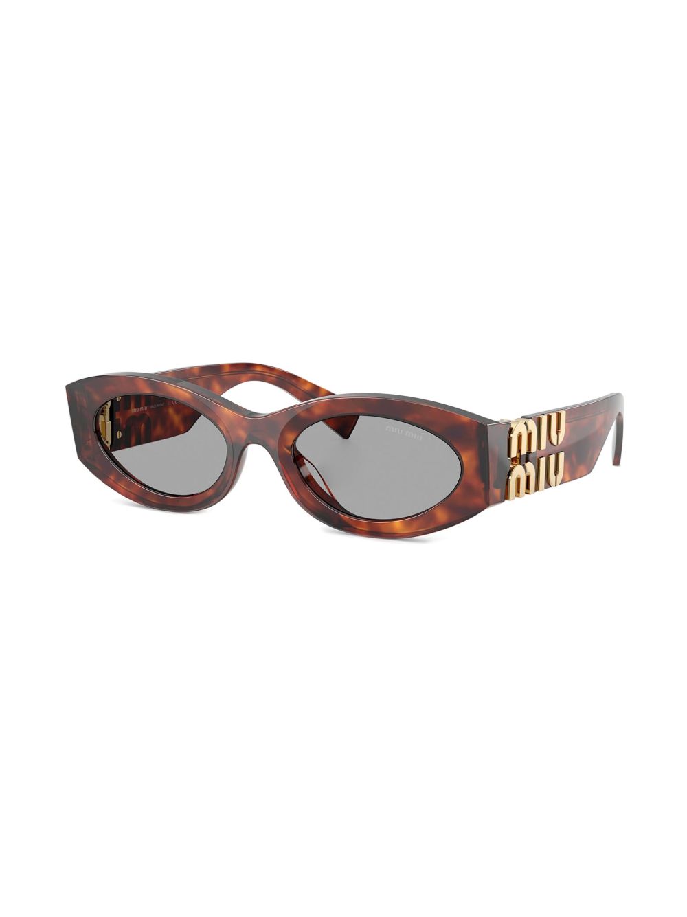 Miu Miu Eyewear Zonnebril met logo - Bruin