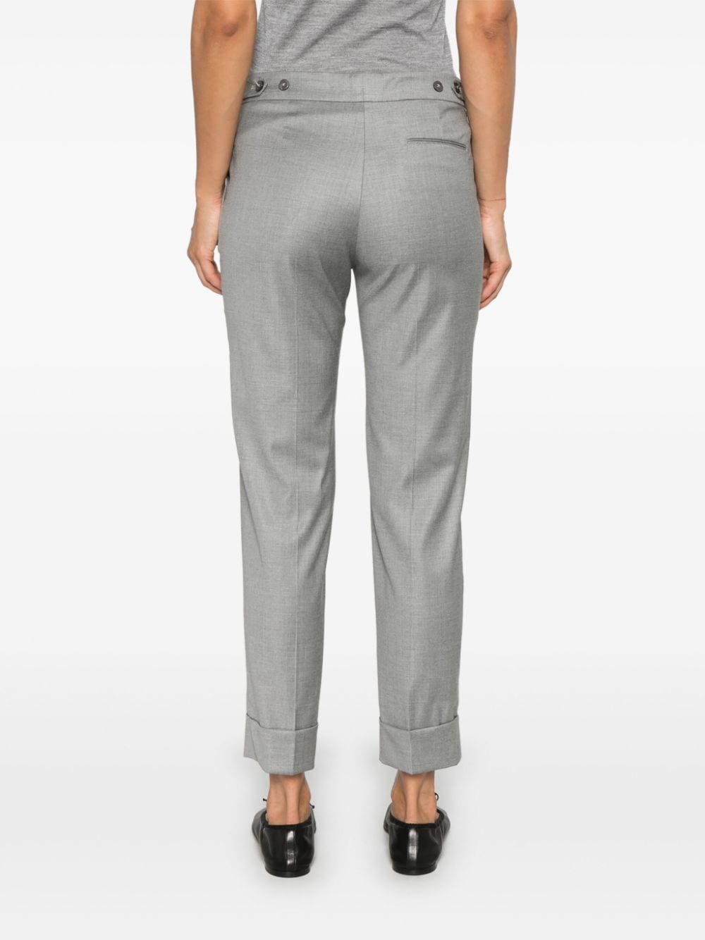 Shop Pt Torino Andrea Trousers In Grey