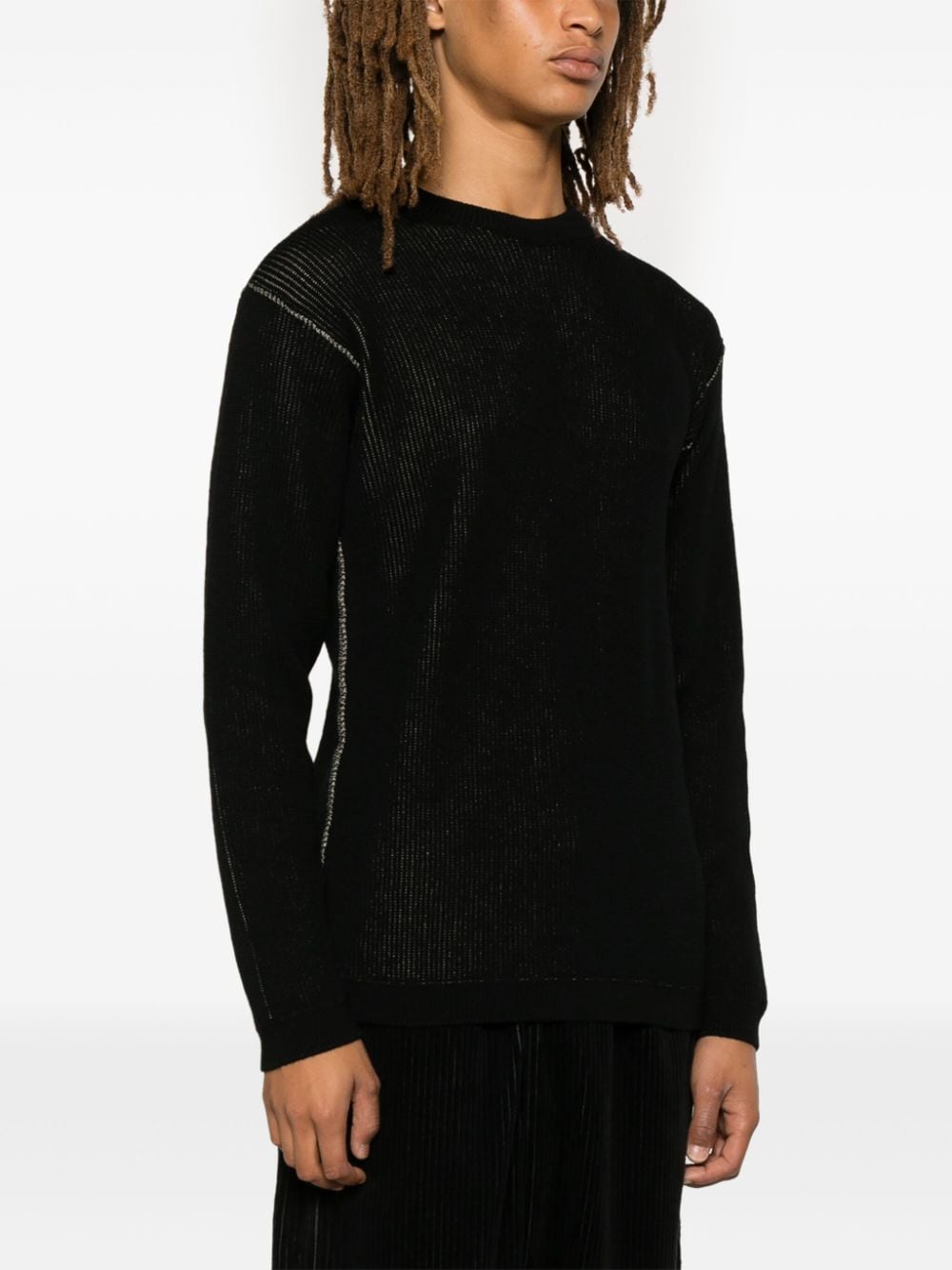 Shop Transit Ribbed Sweater In Black