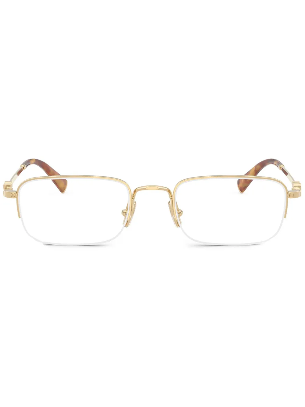 Miu Miu Eyewear lentes con armazón rectangular | dorado | Image 1