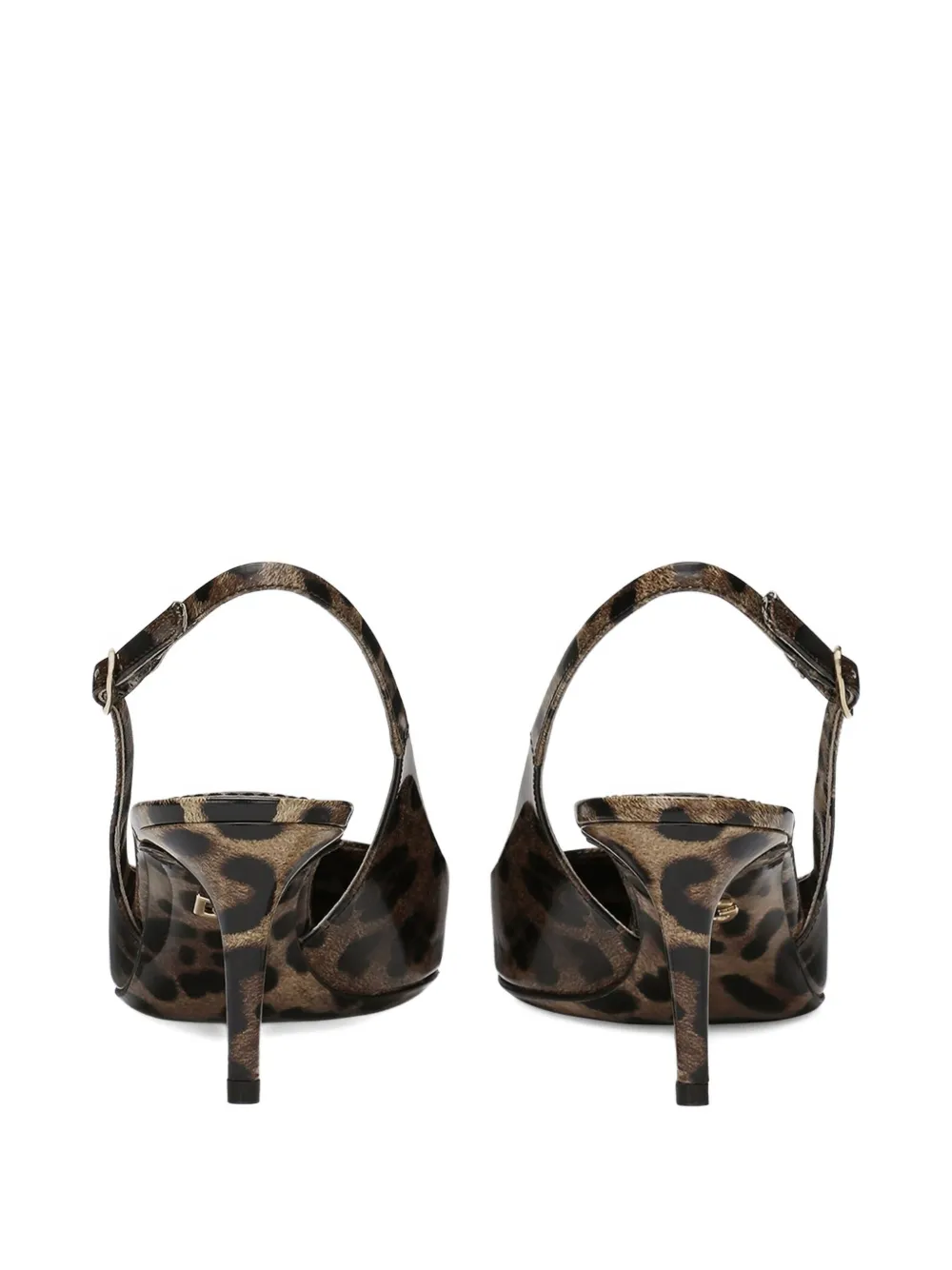 Dolce & Gabbana 60mm leopard-print slingback pumps Brown