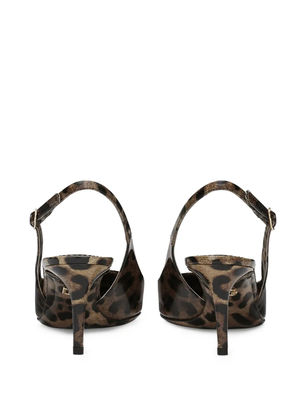 Dolce & Gabbana 60mm leopard-print slingback pumps Brown