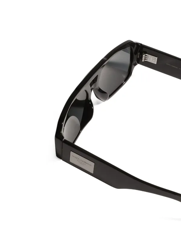 Dolce Gabbana Eyewear DNA pilot-frame Sunglasses Black