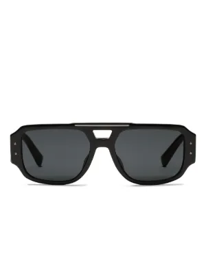 Dolce & Gabbana Eyewear パイロット ミラーサングラス | ブラック