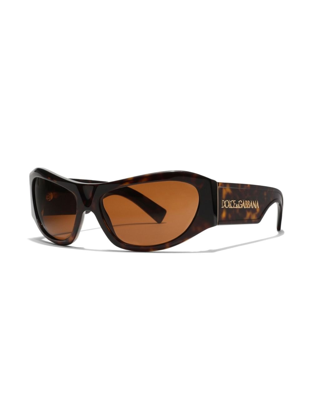 Dolce & Gabbana Eyewear Sicily zonnebril met rechthoekig montuur - Bruin