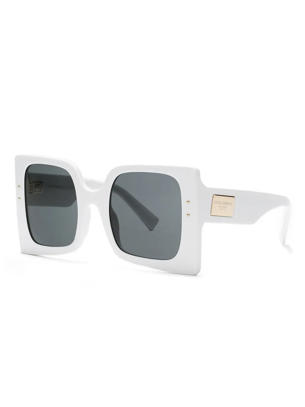 Dolce & Gabbana Eyewear Zonnebril met vierkant montuur - Wit