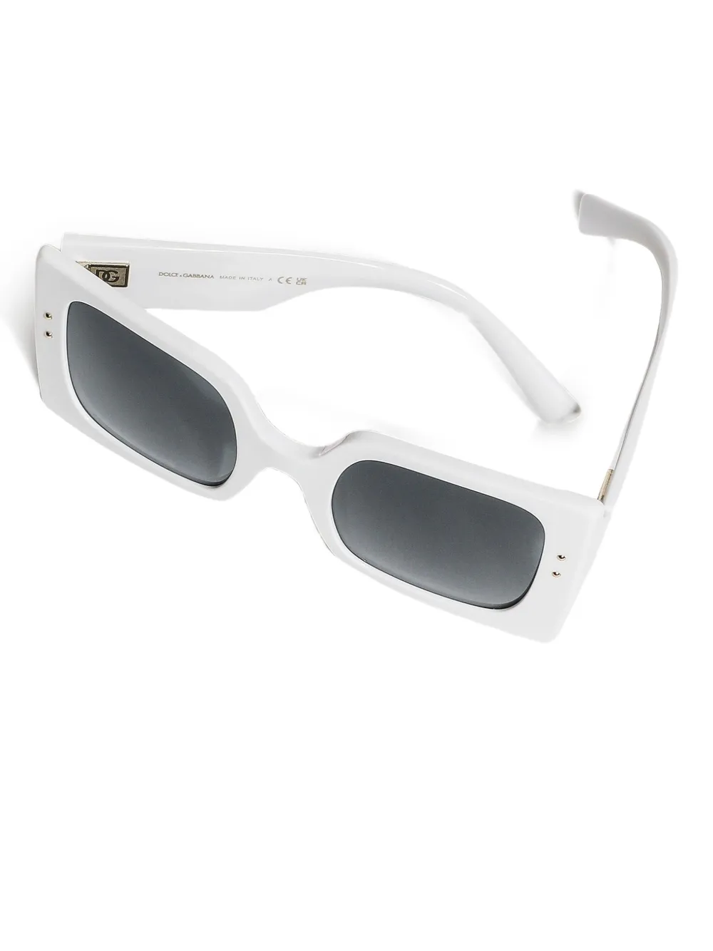 Dolce & Gabbana Eyewear Zonnebril met vierkant montuur Wit