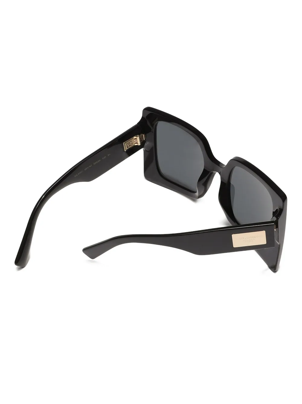 Dolce & Gabbana Eyewear Zonnebril met vierkant montuur Zwart