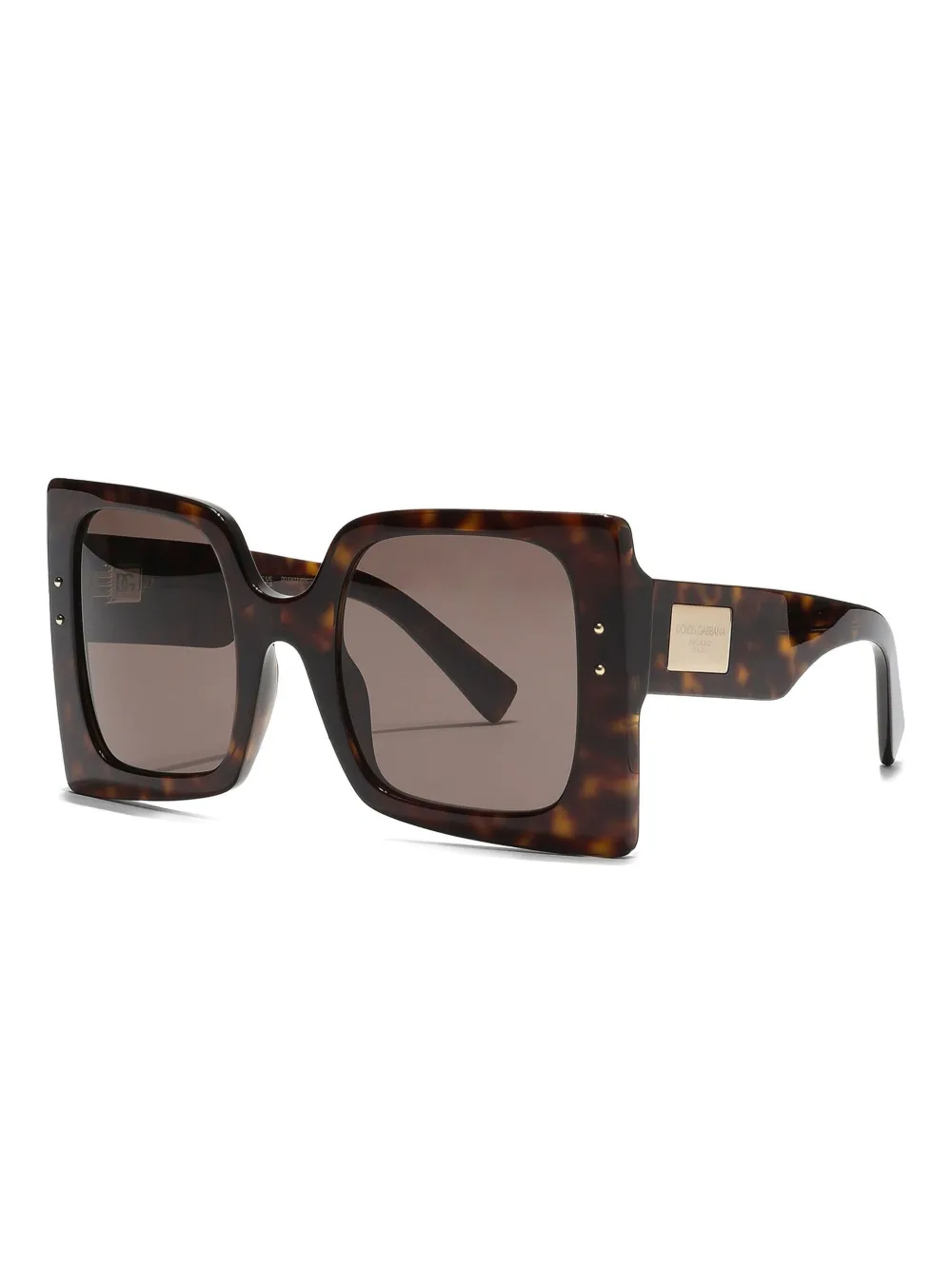 Dolce & Gabbana Eyewear tortoiseshell square-frame sunglasses - Bruin