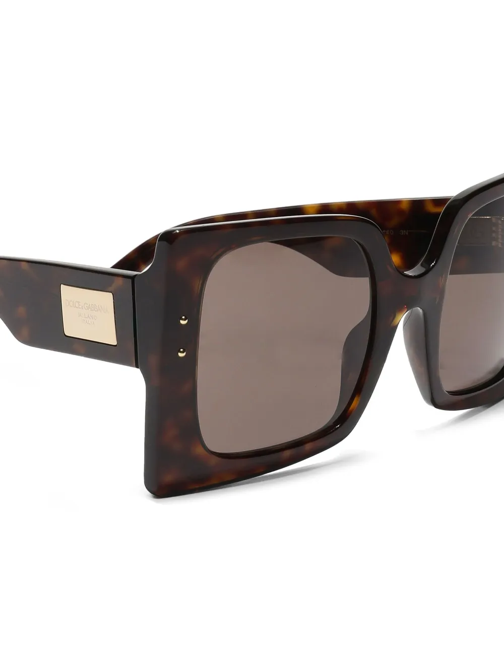 Dolce & Gabbana Eyewear Zonnebril met vierkant montuur Bruin