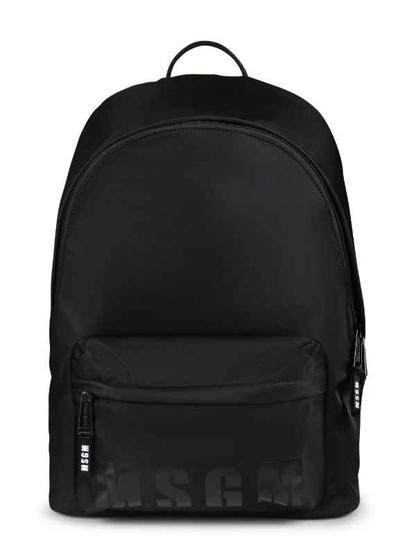 MSGM Kids logo-print Backpack | Black | FARFETCH SA