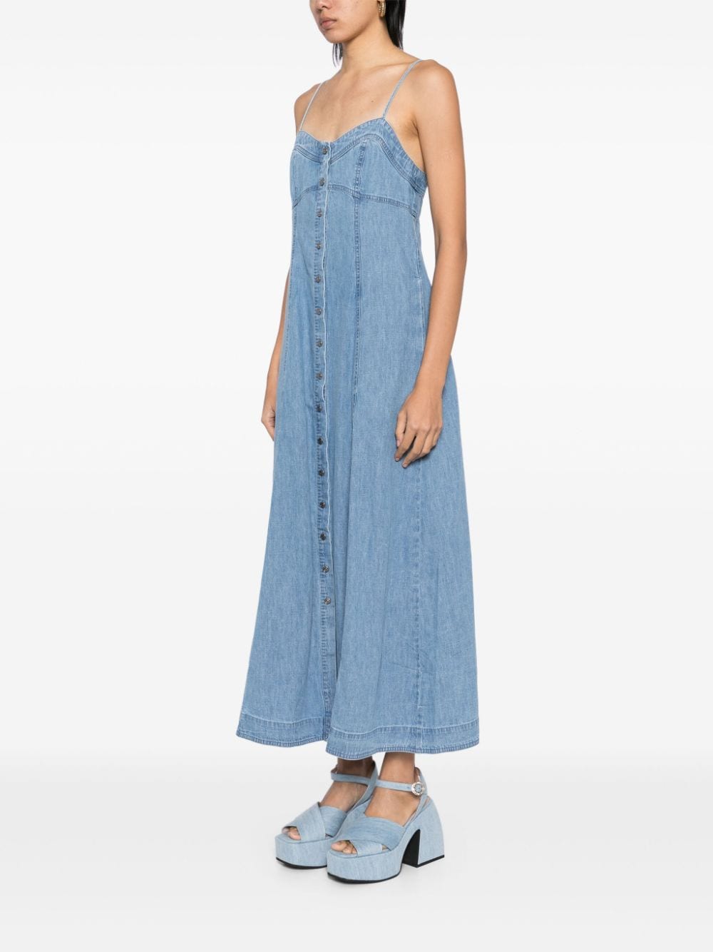 Shop Free People Just Jill Dress In Blue